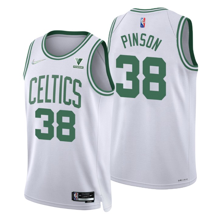 Men's Boston Celtics Theo Pinson #38 Diamond 75th Anniversary Association Jersey 2401URSP